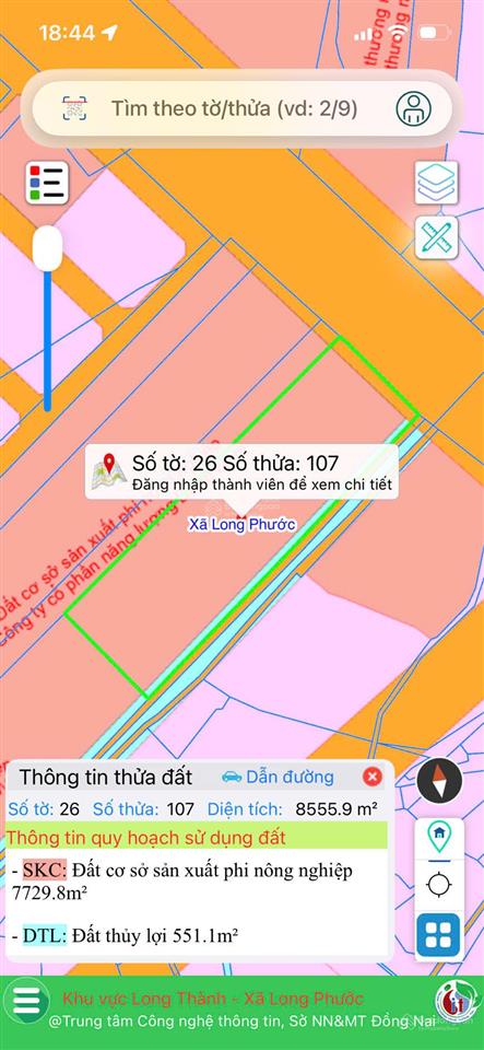 Đất mt quốc lộ 51 ở long phước, ngay trước sân bay long thành, thích hợp kho bãi