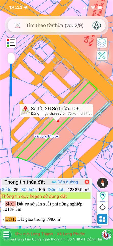 Đất mt quốc lộ 51 ở long phước, ngay trước sân bay long thành, thích hợp kho bãi