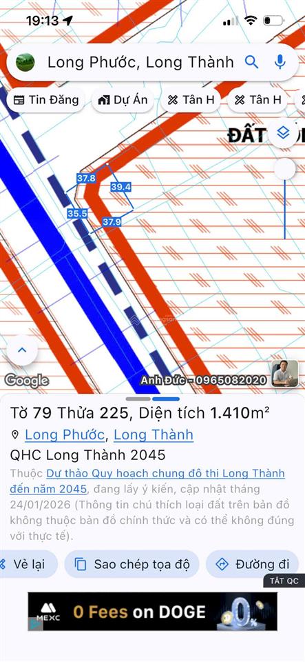Đất 2 mặt tiền cụm kcn long phước ngay tđc, shr thổ cư sẵn, giá dtu.