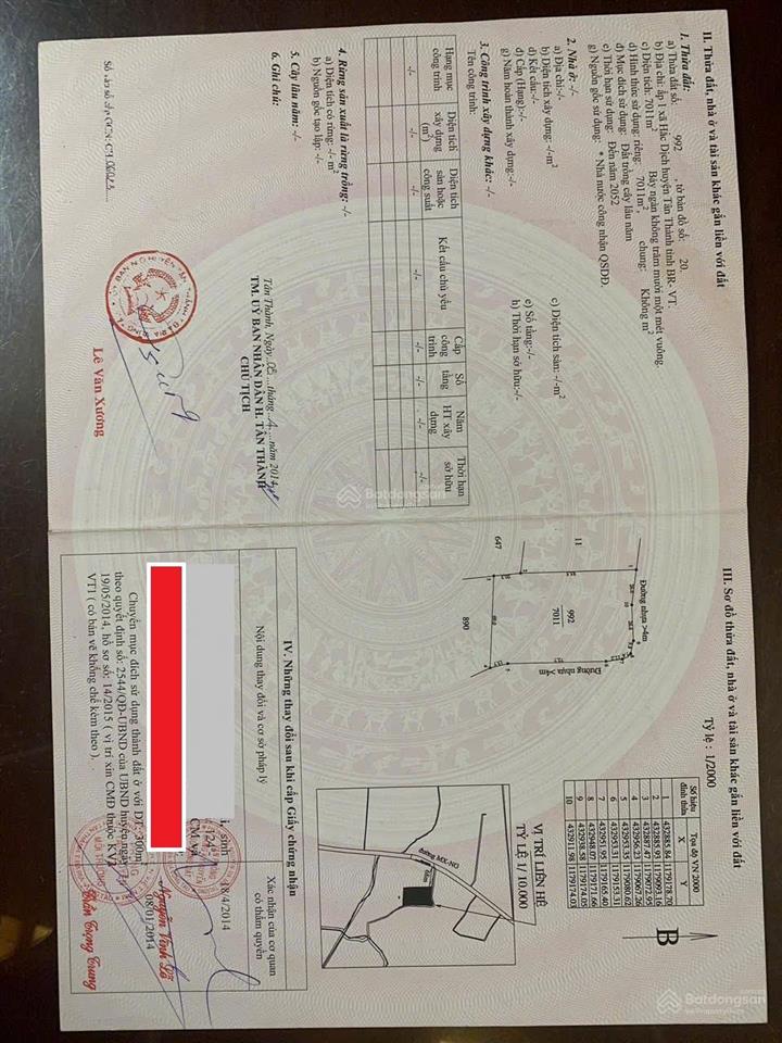 Bán 7600m đất 2mt đường nhựa ở hắc dịch, cách khu công nghệ cao chỉ 500m.