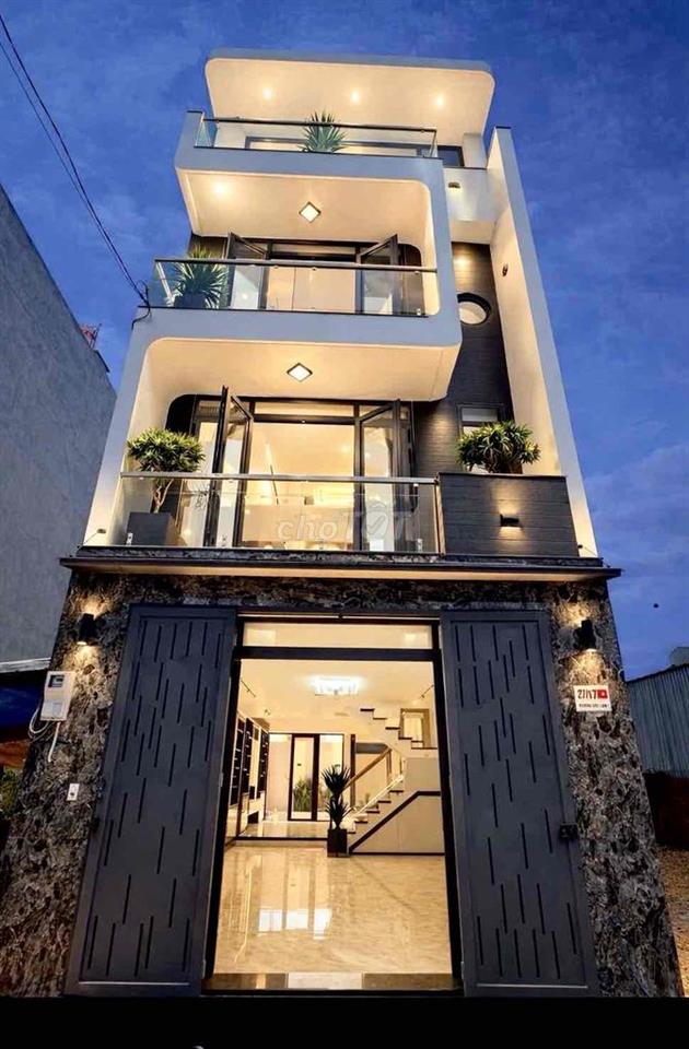 Nhà Mới 1 Trệt 1 Lửng 2 Lầu Sân Thượng Chợ Đầu Mối