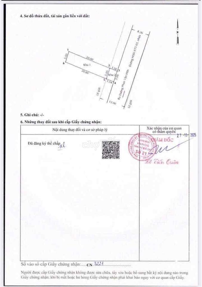 💥BÁN ĐẤT GIÁ F0 5x24 SỔ RIÊNG SẴN SAU CHỢ XTT