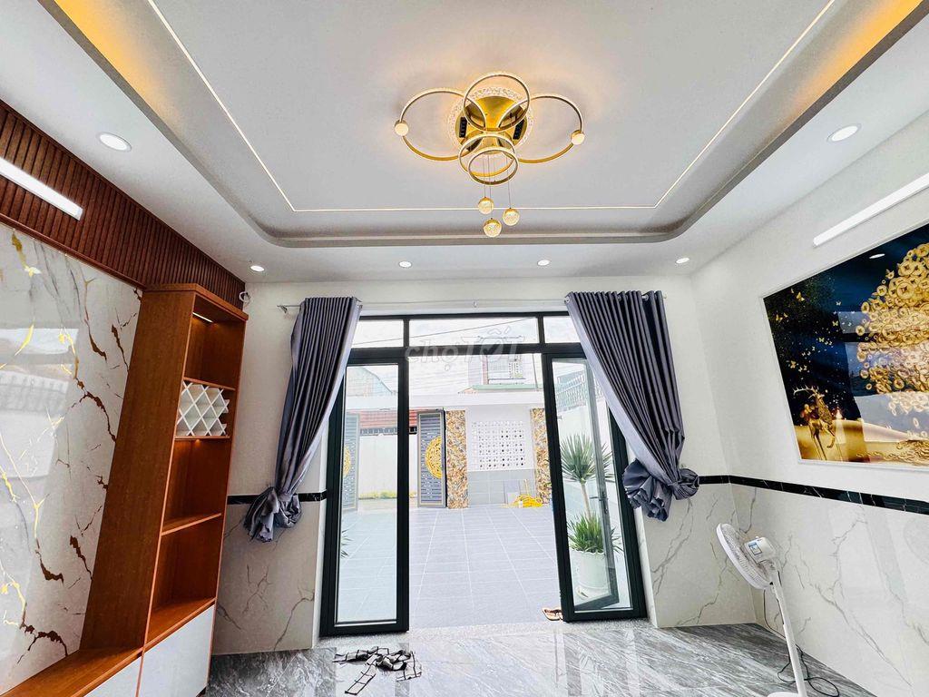 BÁN CĂN NHÀ MỚI 6.7 X 21 XÃ BÀ ĐIỂM GẦN  CV SINH THÁI HÓC MÔN