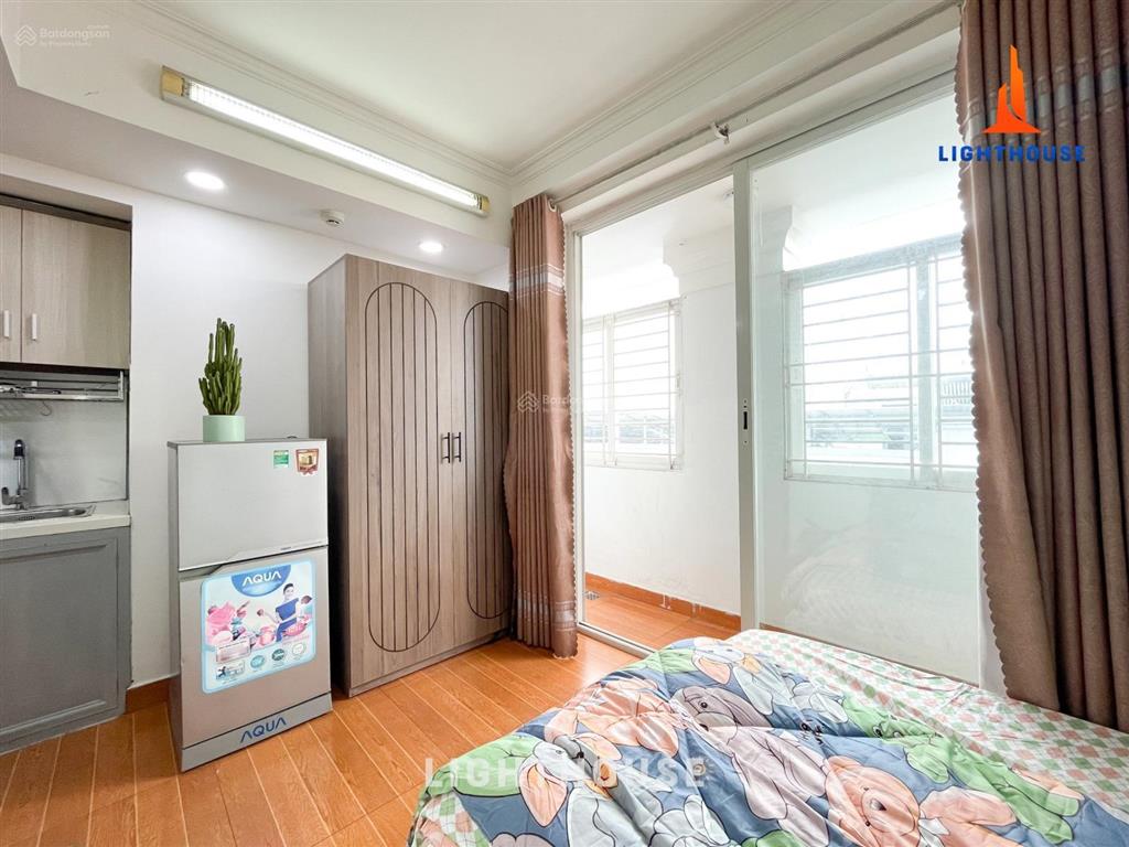 Studio full nt  ban công  bảo vệ, thang máy ngay khu k300  etown tân bình