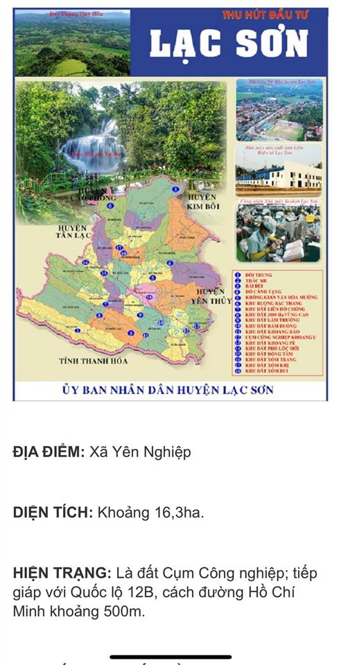 Chính chủ bán nhanh lô đất view hồ 30ha, đối diện cụm công nghiệp và khu công nghiệp