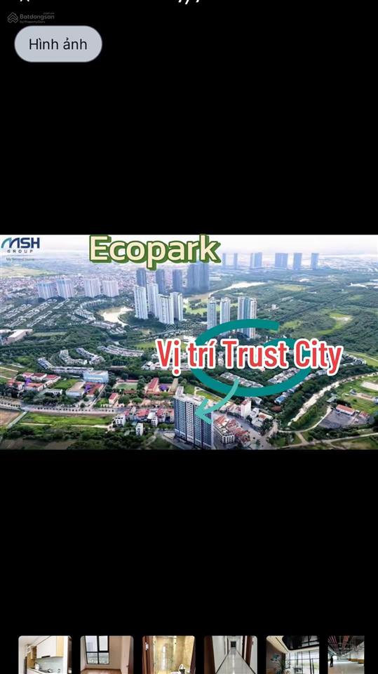 Bán cc trust city văn giang giá siêu hời 45 triệu / m2, 66,5m², 2pn, 2wc, view đẹp