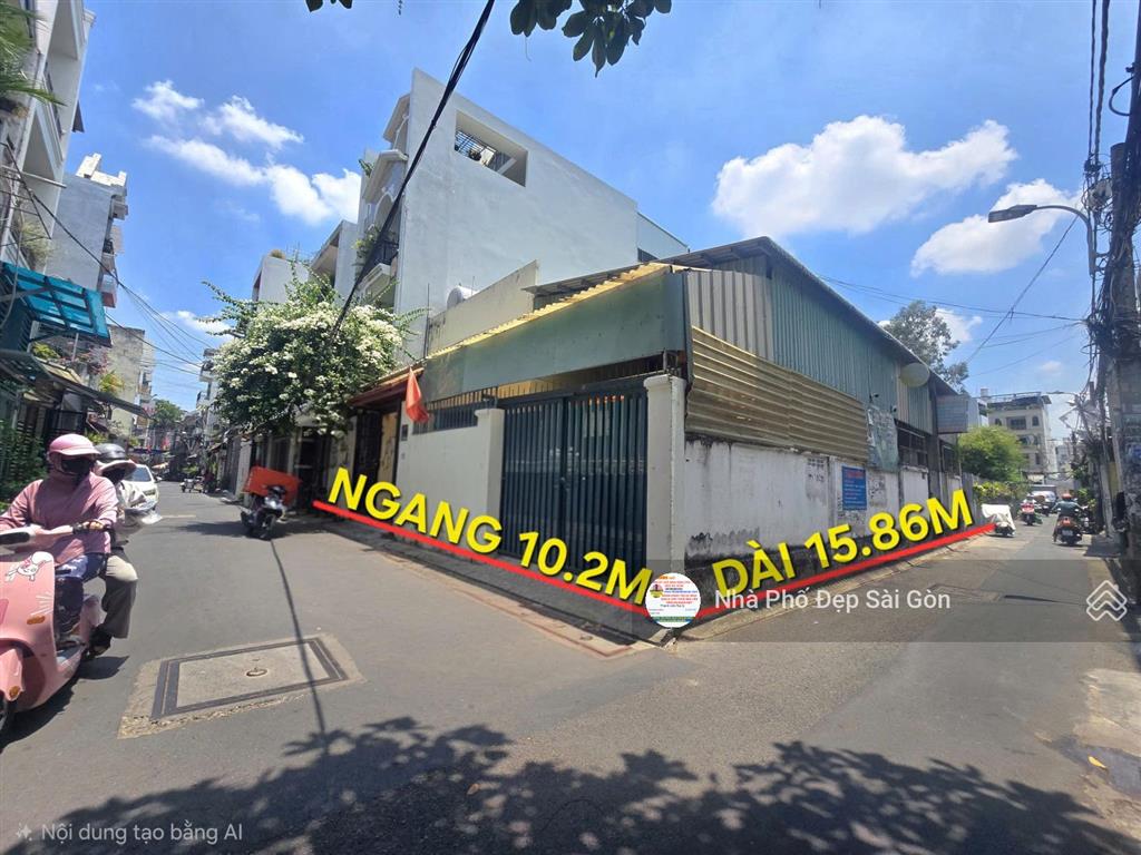 Siêu phẩm góc 2 mặt hẻm 8m đường nguyễn hữu tiến  tân phú. dt 10x16m  giá cực tốt chỉ 9.999 tỷ