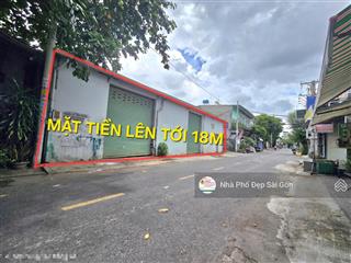 Giảm 4 tỷ  bán gấp căn góc 2mtkd hồ văn long, pbhhb, bình tân, dt 18x20m  dtkv 290m2