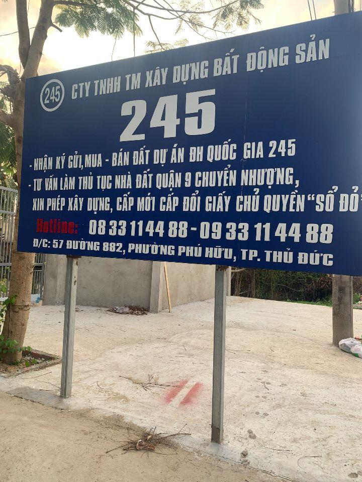 CẦN BÁN ĐẤT NỀN ĐẠI HỌC QUỐC GIA 245 – LONG TRƯỜNG, TP. THỦ ĐỨC