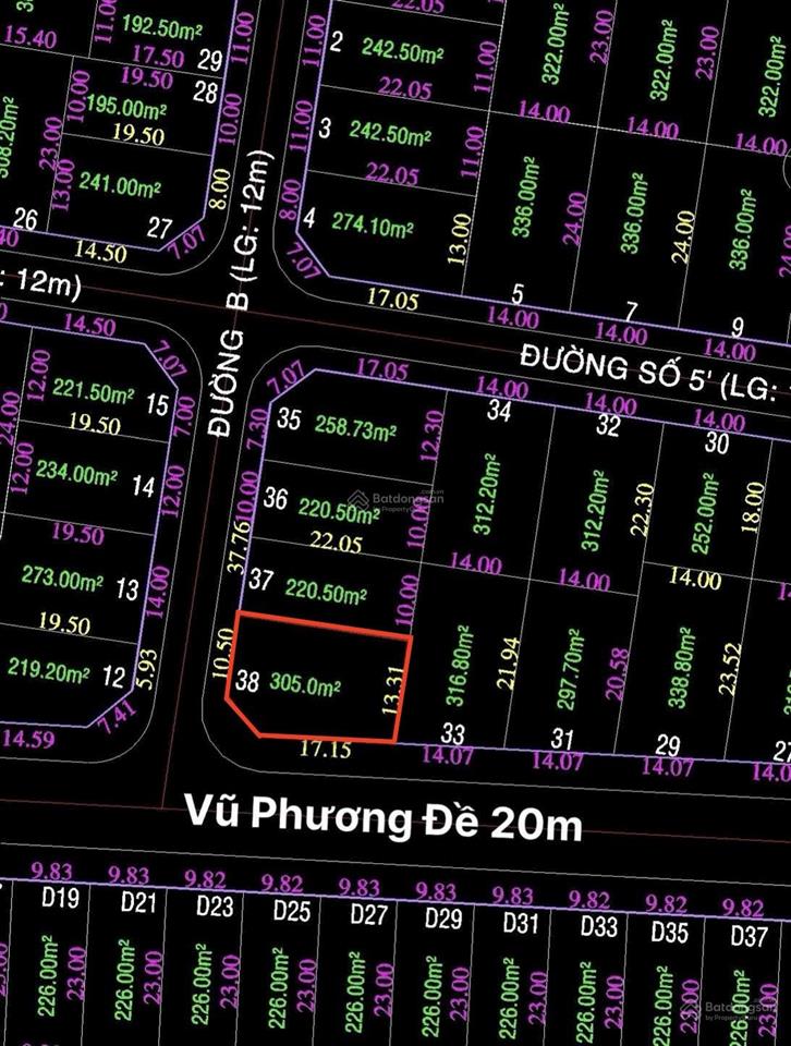 Bán lô đất nhà phố m14  diện tích 8x20m dự án thủ thiêm villa