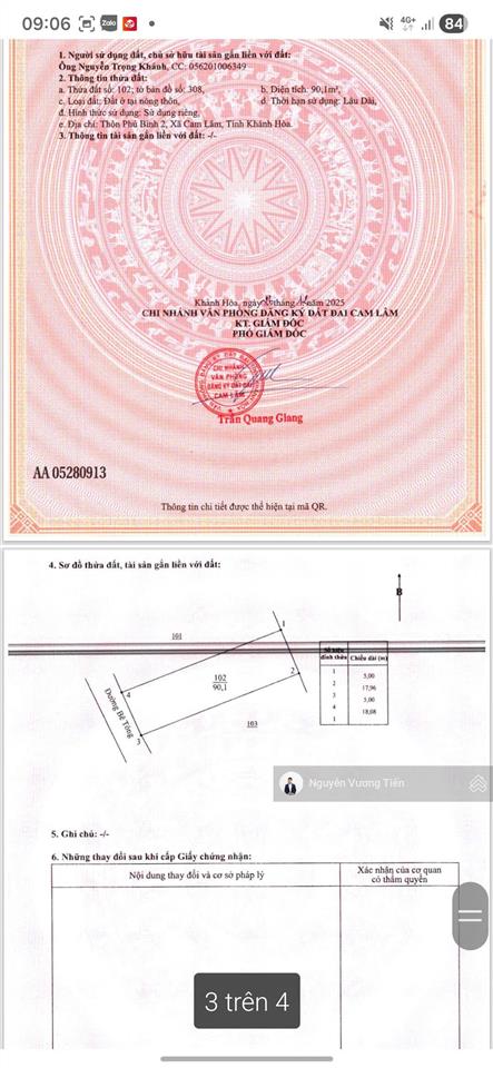 600 triệu  90m² full thổ | cam tân gần sân golf  ql1a  đường ô tô