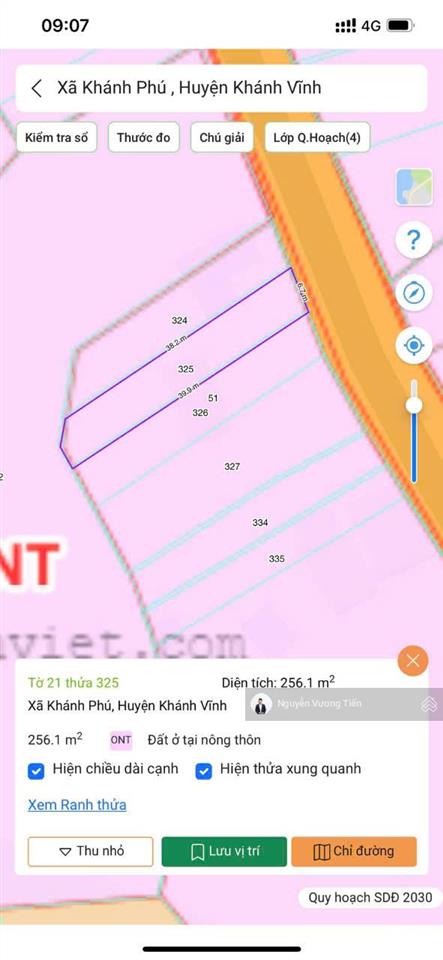 Bán đất 256.1m² ngang 6.7m giá 399 triệu tại xã khánh vĩnh. giá cạnh tranh thị trường, chỉ 1 lô