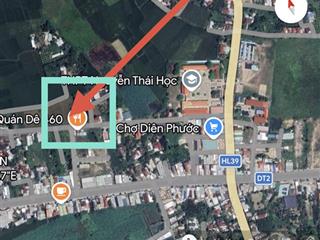 599 triệu đất diên phước 88m2 thổ cư ngang 5,27m gần chợ chỉ 150m. thiện chí bớt lộc