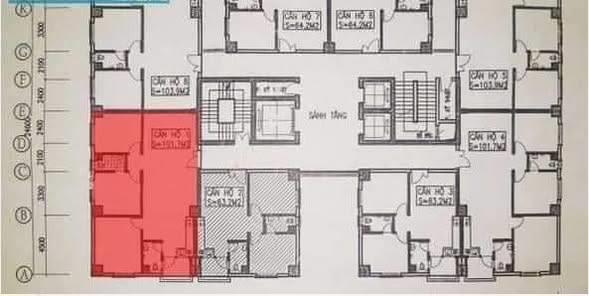 Chính chủ bán nhanh căn góc 64m 2pn 2wc tòa ct2 xa la nội thất chất lượng, sổ đỏ lâu dài, 3,8x tỷ