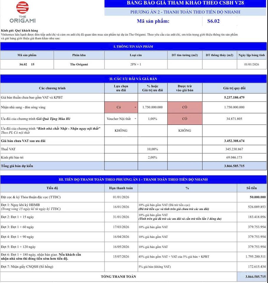 Căn 2pn+ 69.2m2 giá chỉ 3,45 tỷ, mua trực tiếp cđt, thanh toán trong vòng 6 tháng.