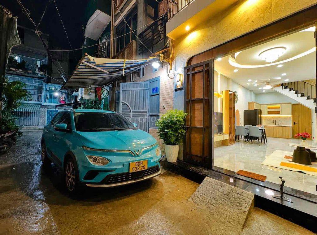 Bán Nhà Hẻm Xe Hơi Bùi Đình Tuý .45m2 Đất x 3Tầng Full Mới