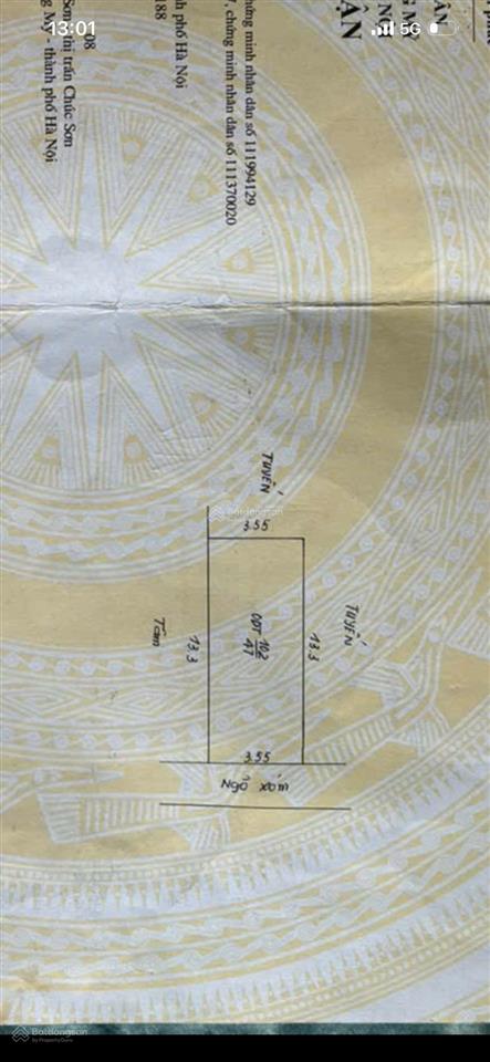 Bán đất chúc sơn 47m2 fo trung tâm chương mỹ  cạnh hồ điều hòa  47m2 full thổ cư, sẵn nhà c4