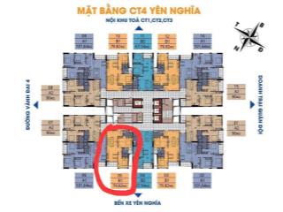 Bán căn hộ chung cư ct4  yên nghĩa sau bến xe yn 80m giá 4,4 tỷ