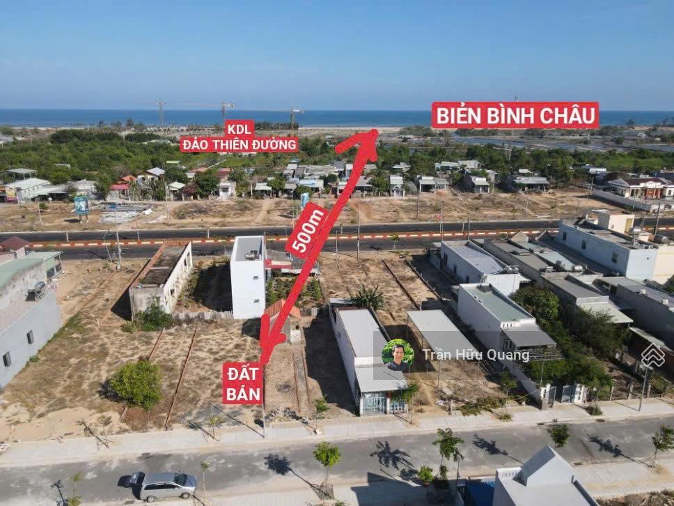Bán đất tái định cư bình châu 139m2, 5m x 27m, cách biển chỉ 500m