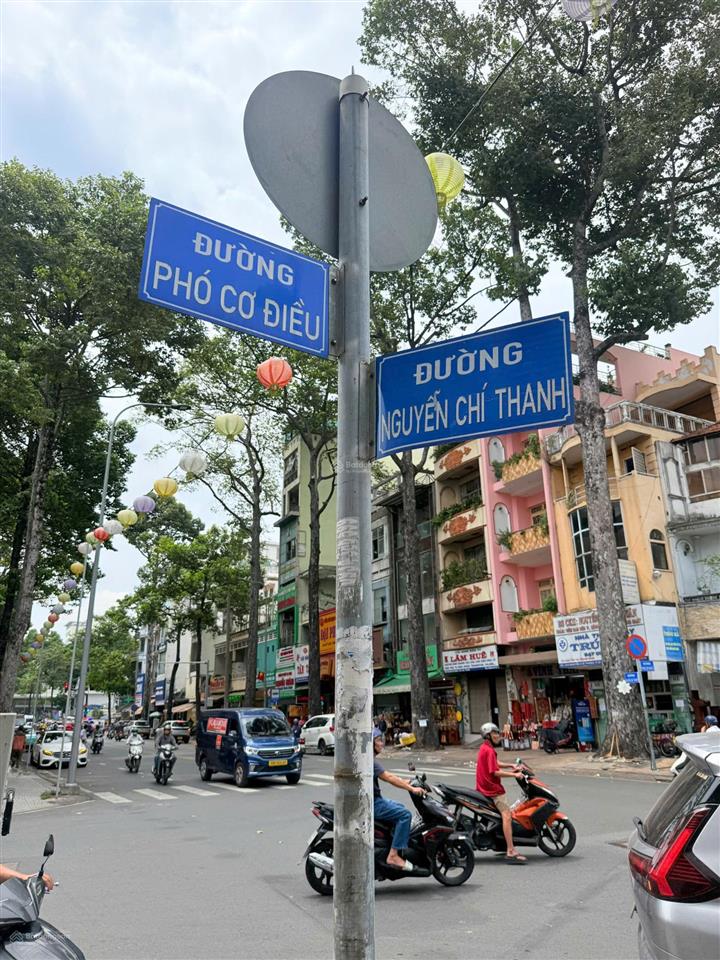 Bán nhà góc 2 mặt tiền 72  74 phó cơ điều  đặng minh khiêm, quân 11, 388,7m2, 62 tỷ tl