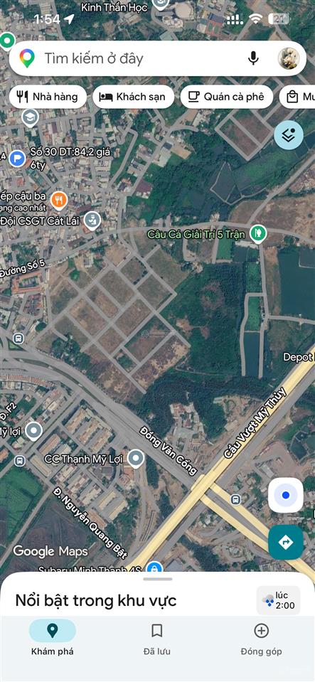 Đất cho thuê đt 2200m2 mt nguyễn thị định, thạnh mỹ lợi, q2, giá cực chất 75 triệu vnd