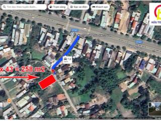 Bán lô đất 258 m2 cách đường trần thủ độ chưa đến 100m giá 9.6 tr/m2
