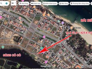 Bán lô đất 425,6 m2 đường hoàng sa view sông cổ cò, cách biển an bàng 500m giá 40 tr/m2