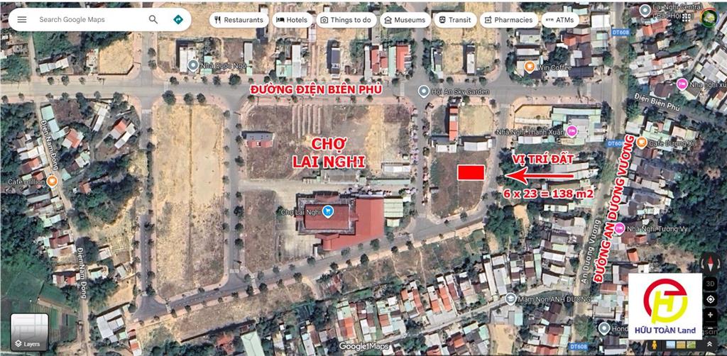 Khu phố chợ lai nghi (có sổ) bán lô đất giá chỉ 2,8 tỷ/138 m2 cách chợ vài bước chân