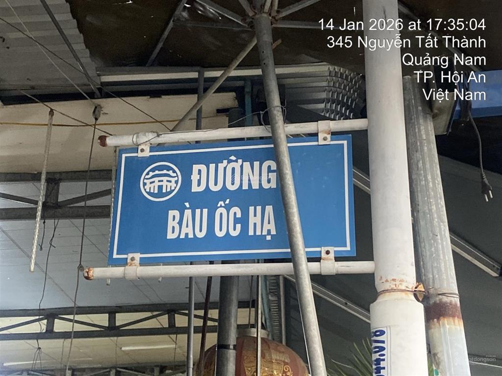 Bán lô đất 1.352 m2 (ngang 25m), đường bàu ốc hạ 1  hội an, giá chỉ 14,8 tr/m2