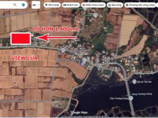 Bán lô đất hơn 1400 m2 (ngang 25m) view lúa đường dh6  duy xuyên