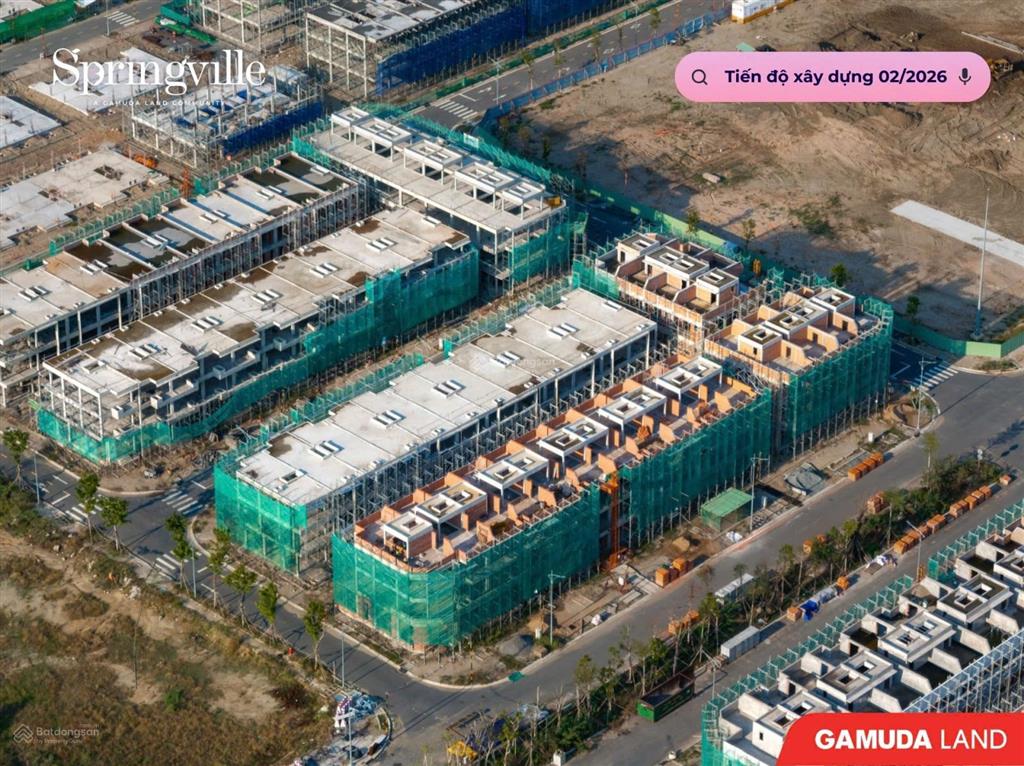 Đón sóng sân bay long thành nhà phố dự án spring ville từ 8 tỷ, cơ hội đầu tư rõ ràng an toàn