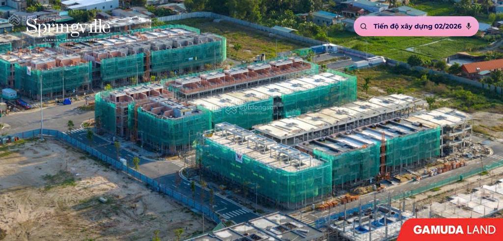 Nhà phố, shophouse liền kề dự án spring ville  giá chỉ 8 tỷ /căn nhà phố 1 trệt 3 lầu