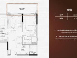 Còn sót lại 1 căn 2pn ban công rộng 12m2 view hồ trung tâm & biệt thự căn hiếm orchard collection