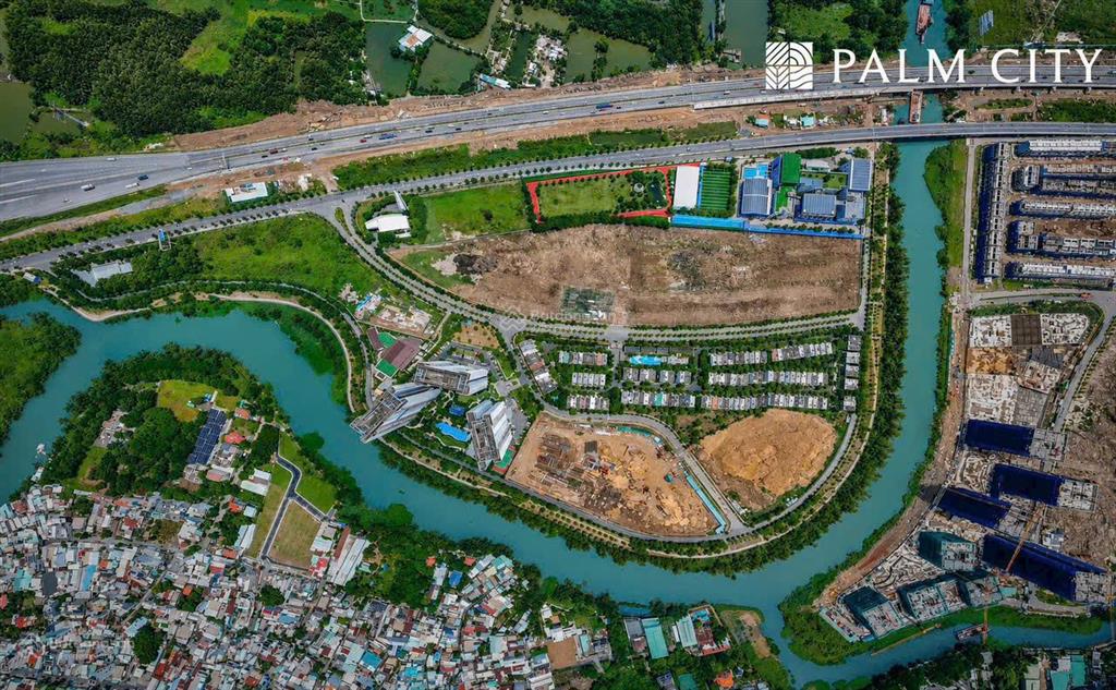 Palm river căn 85m | 2pn | giá khoảng 10 tỷ sở hữu không gian sống 3 mặt sông ngay khu đông