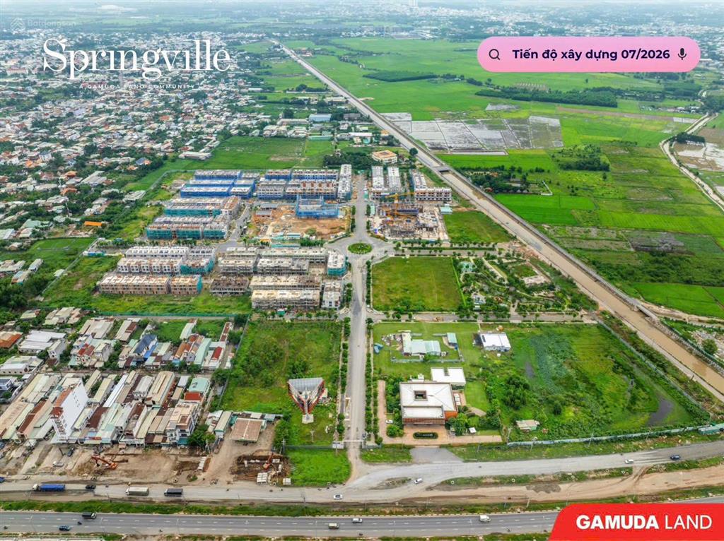 Spring ville tháng 10/2026 quỹ nhà phố chuyển nhượng 8 tỷ | sở hữu tài sản gần sân bay long thành