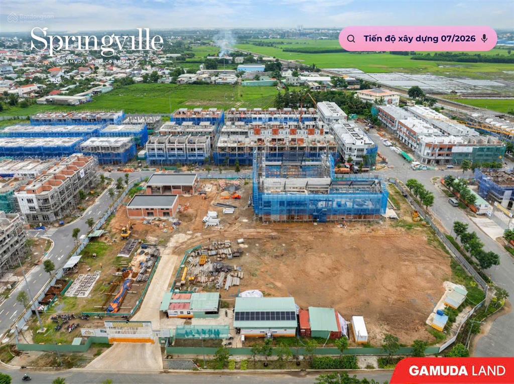 Spring ville tháng 10/2026 quỹ nhà phố chuyển nhượng 8 tỷ | sở hữu tài sản gần sân bay long thành