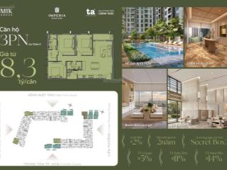 Mở bán imperia sensa park 3pn 94m2 từ 8,3tỷ chính sách booking đợt đầu 100 triệu,thanh toán chỉ 10%