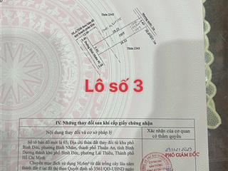 Đất gần nhà thờ lái thiêu, 153m 110m thổ cư giá 3ty690 còn bớt