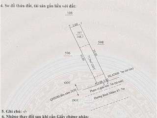 Bán đất bình nhâm 83, 5 x 30 giá 6tỷ300 còn thương lượng ,