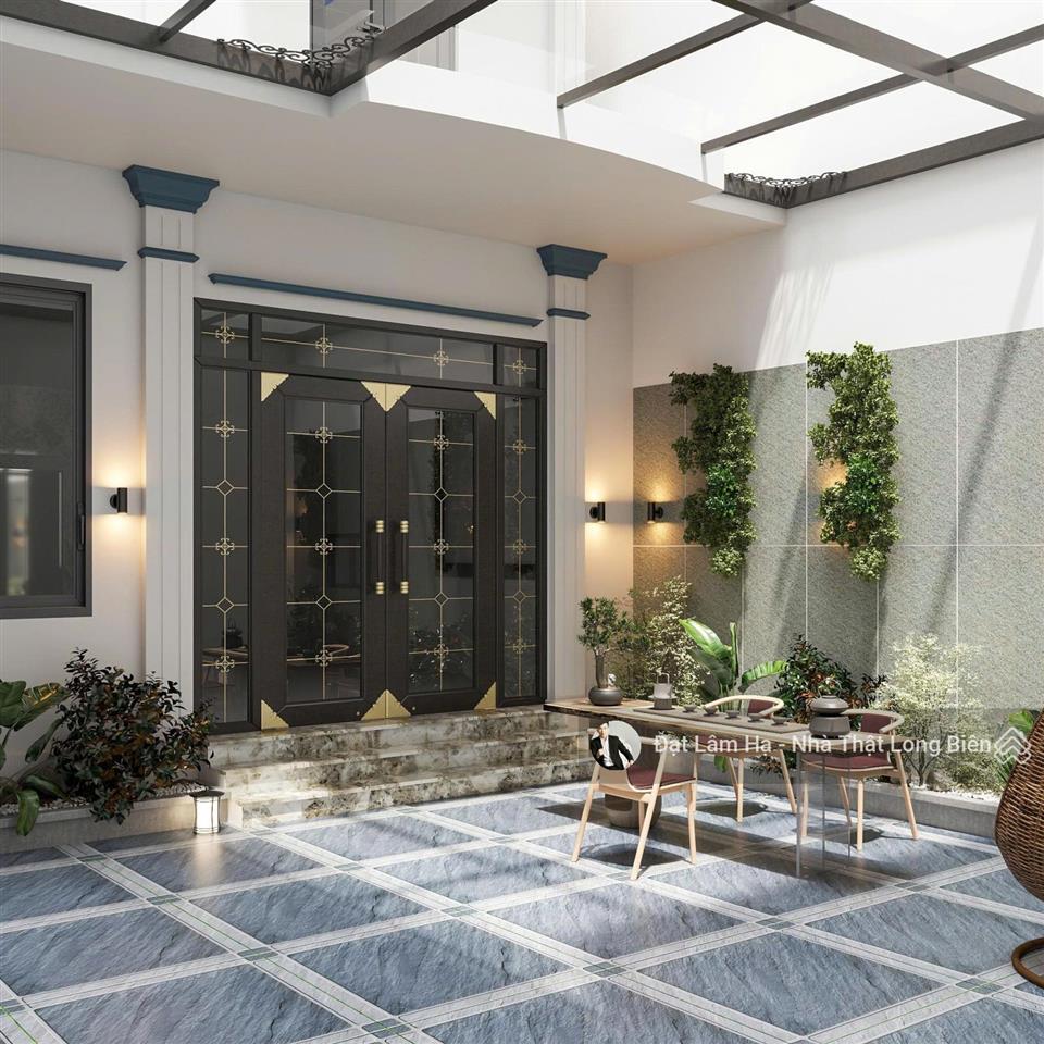 Nhà sân vườn nguyễn văn cừ 100m2 xây 60m2 6 tầng + 40m2 sân cách mặt phố chỉ 20m rất tiện di chuyển