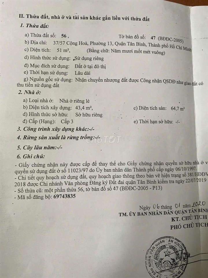Bán nhà cũ, tiện xây mới. Ngay khu nhà ga T3