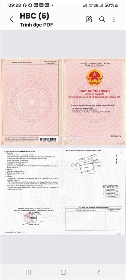 Bán đất mặt tiền đường Dt 87,9m² sau chợ Bình triệu Phường Hiệp Bình