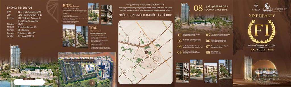Bán liền kề, chcc iconia lake side  54 tố hữu. gần hồ trung văn, vinhomes greenbay   0902 483 ***