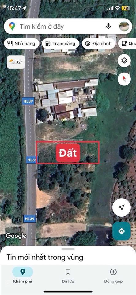 Bán lô đất mặt tiền hương lộ 39  suối tiên  dt 247 m2 giá 1,9 tỷ