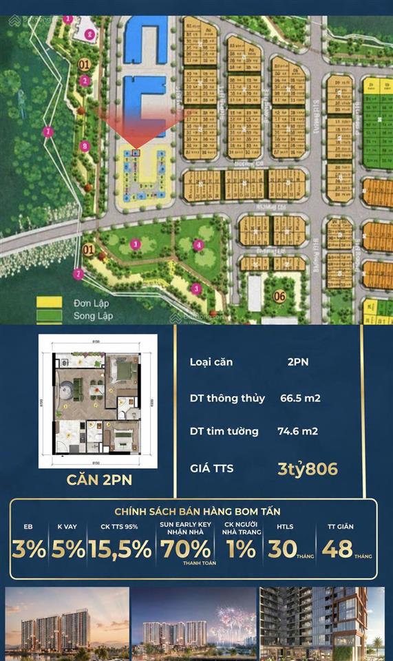 Sở hữu căn góc 2 phòng ngủ toà osen3  charmora city nha trang giá tts chỉ 3tỷ806