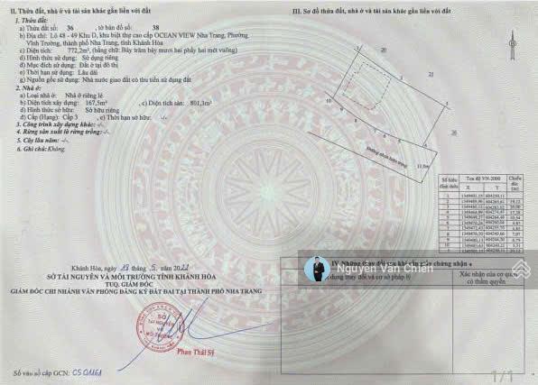 Biệt thự view biển ocean view nha trang diện tích đất 772m²  giá bán 48 tỷ