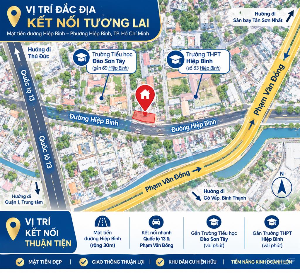 Cho thuê nhà nguyên căn mặt tiền đường hiệp bình, thủ đức, tp.hcm