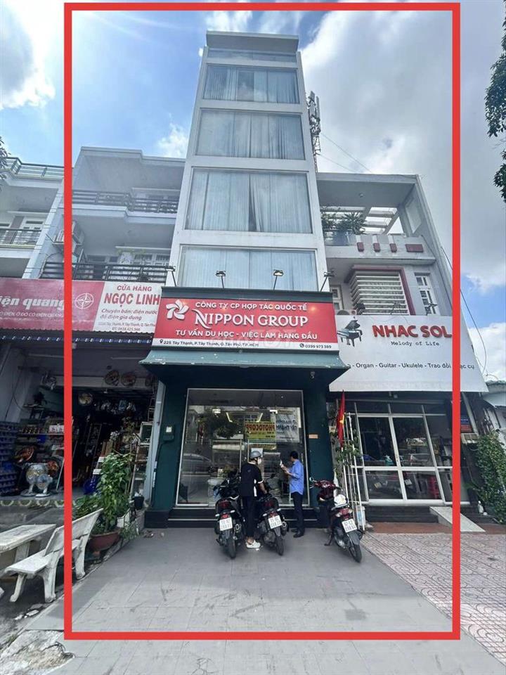 CHO THUÊ NHÀ MT TÂY THẠNH 4,5X20M 5 LẦU
