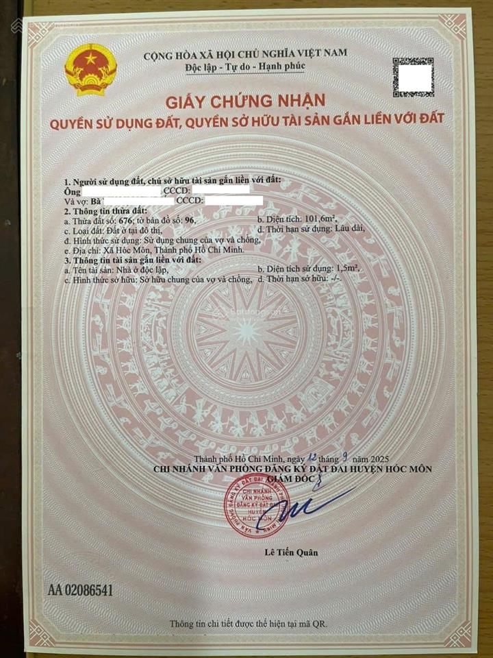 Mặt tiền nhựa sát song hành  lê thị hà còn lô đất đẹp giá rẻ, dt 5x22m, giá chỉ 4,55ty, shr