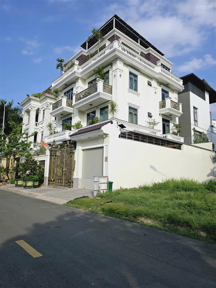 25 tỷ căn villa xây mới view sông giồng, đối diện lakeview, gần ga bình trưng hầm 4 tầng, 450m2